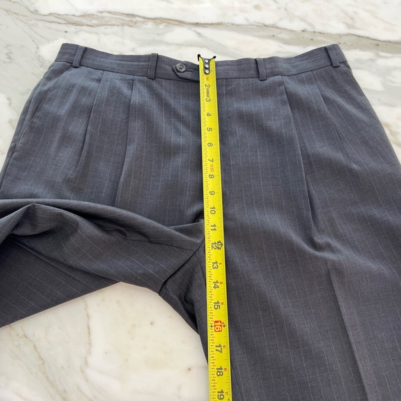 LAUREN RALPH LAUREN GRAY PINSTRIPE MEN'S SUIT 44L - Picture 17 of 17